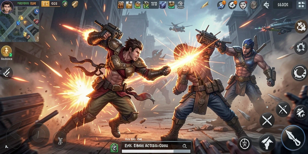 Tampilan aksi seru dalam gameplay 3446 yang mendebarkan.