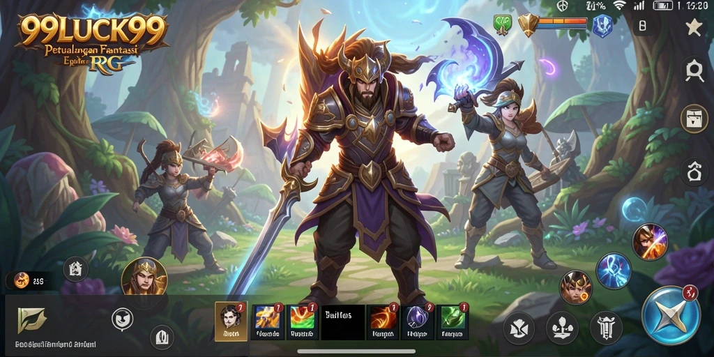 Screenshot gameplay 99LUCK99 menampilkan aksi pertarungan yang intens dan grafis yang memukau.