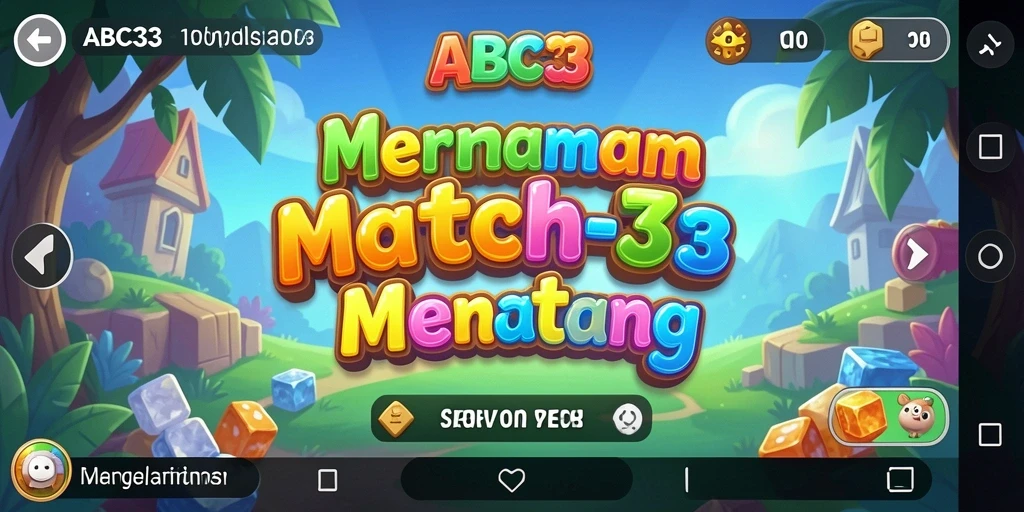 Gameplay seru dengan tantangan mencocokkan tiga item.