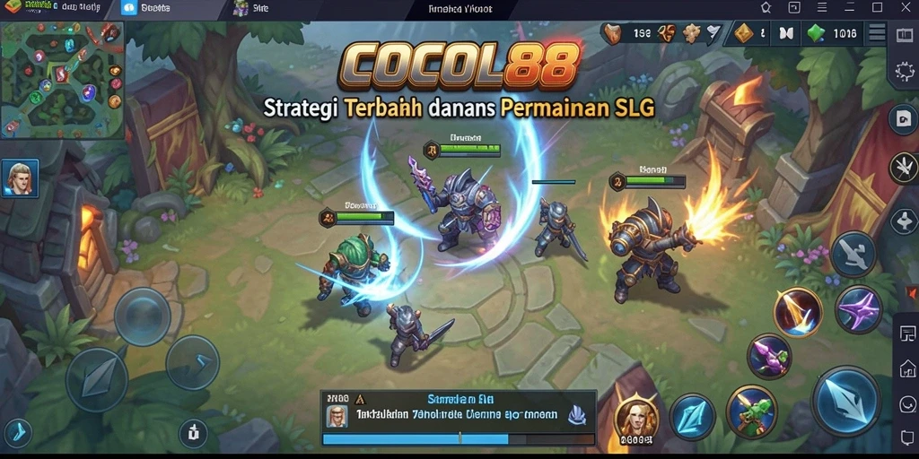 Tangkapan layar gameplay COCOL88 yang menunjukkan pertempuran strategi.