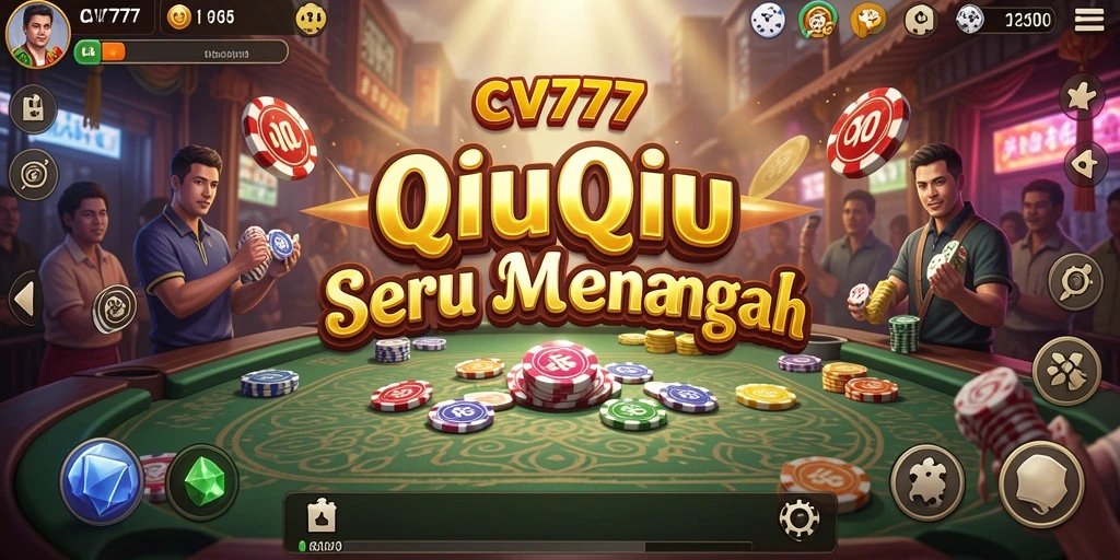 Tampilan gameplay QiuQiu yang mendebarkan di CV777.