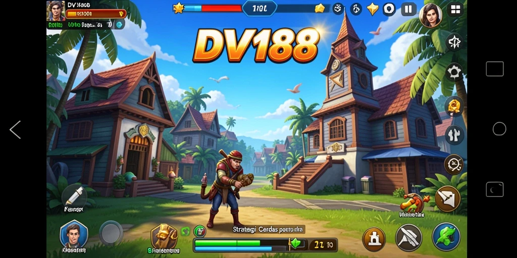 Screenshot gameplay DV188 menampilkan aksi strategis dan keputusan cerdas dalam bermain.