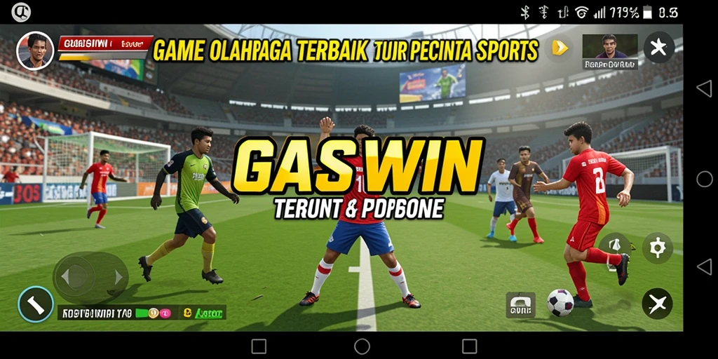 Screenshot GASWIN menampilkan momen seru dalam pertandingan olahraga.