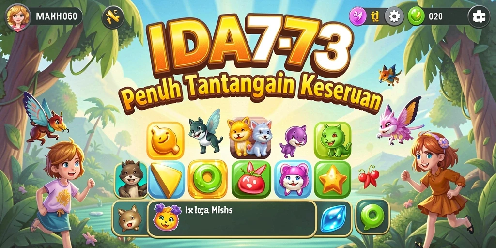 Tampilan gameplay IDA777 yang seru dan penuh warna.