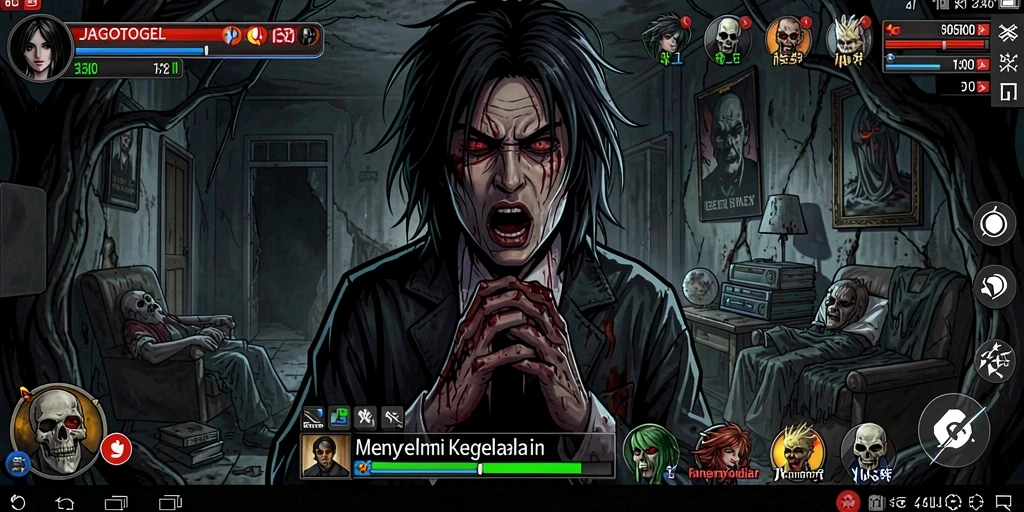 Tangkapan layar utama JAGOTOGEL menampilkan suasana mencekam dan gameplay yang seru.
