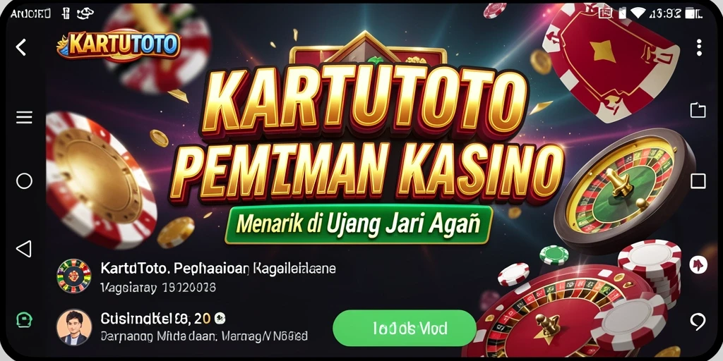 Screenshot gameplay KARTUTOTO menampilkan keseruan permainan kasino.