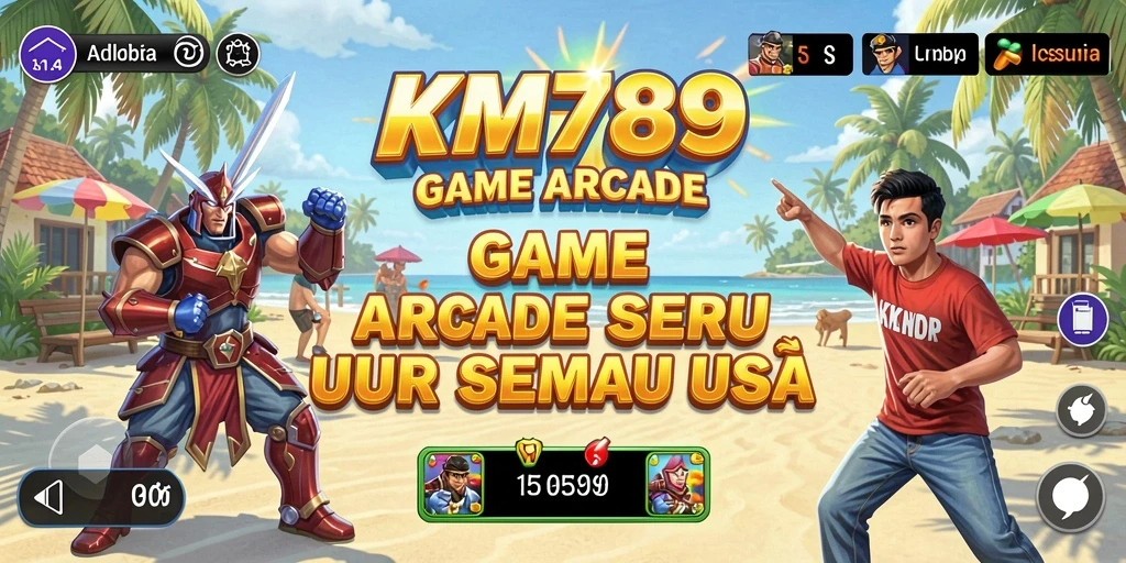Tampilan gameplay KM789 yang seru dan penuh warna.