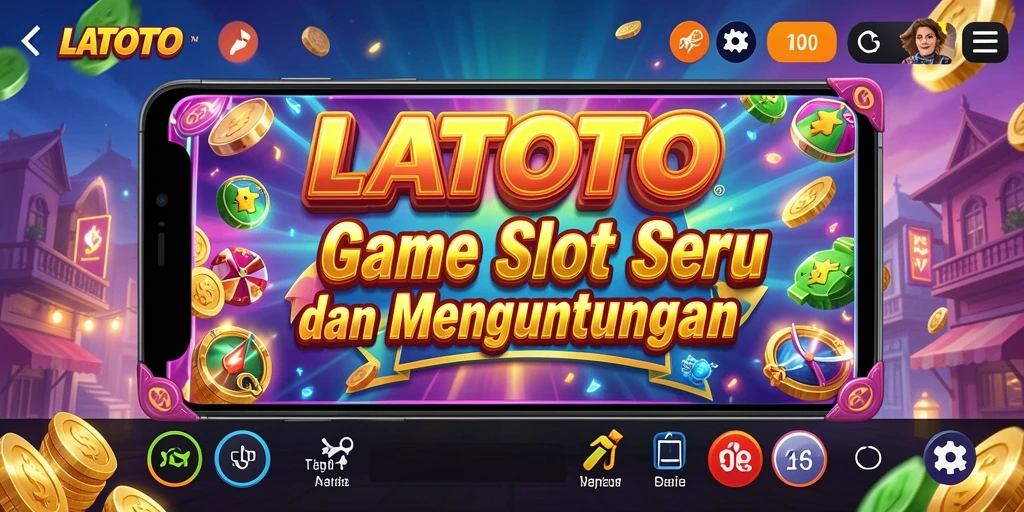 Tangkapan layar LATOTO menampilkan gameplay Slot yang seru dan penuh warna.