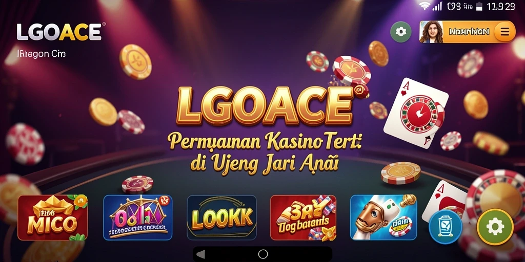 Screenshot permainan LGOACE menampilkan gameplay Kasino yang seru dan interaktif.