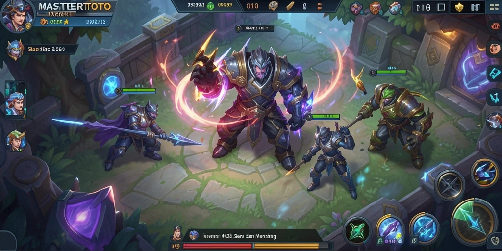 Tampilan menegangkan dari gameplay MASTERTOTO.