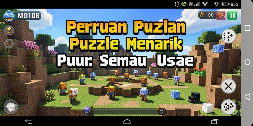 Screenshot gameplay MG108 yang menampilkan teka-teki menarik.