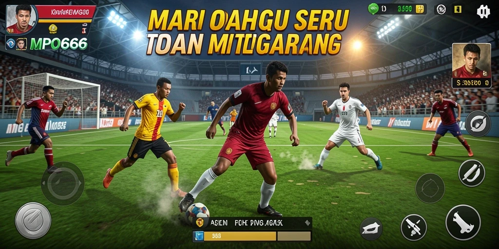 Screenshot MPO666 menampilkan aksi seru dalam permainan olahraga.