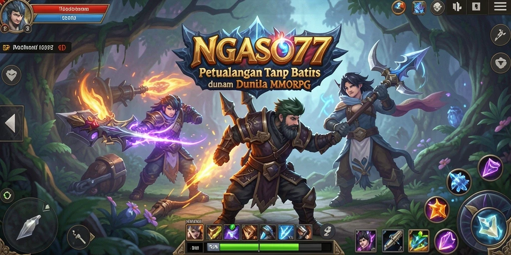 Screenshot gameplay NGASO77 menampilkan aksi seru di dunia MMORPG.