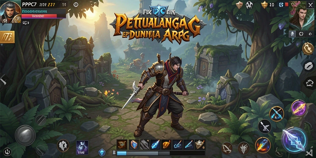 Tampilan gameplay menakjubkan dari PCPC7 yang menunjukkan aksi pertempuran epik.