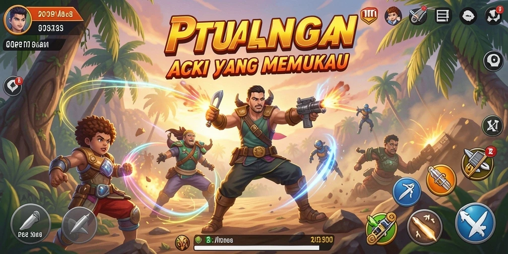Tampilan gameplay PPHOKI yang mengesankan dan seru.