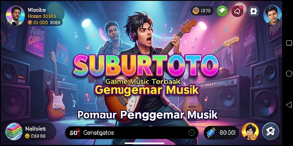 Tampilan menarik gameplay SUBURTOTO dengan berbagai fitur musik.